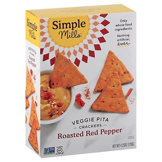 Simple Mills Roasted Red Pepper Veggie Pita Crackers