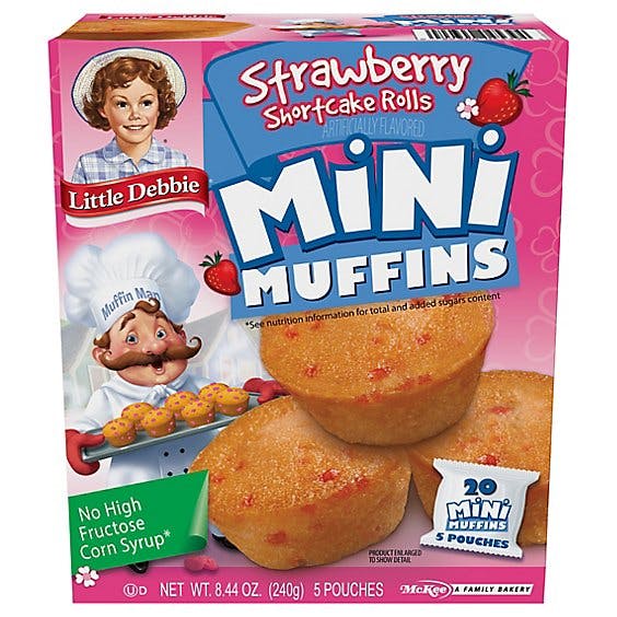 Is it Low FODMAP? Snack Cakes Little Debbie Mini Muffins Strawberry Shortcake