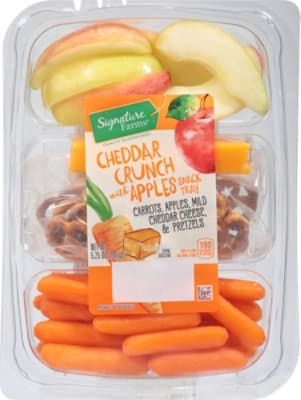 Signature Select/Farms Snack Tray Cheddar Crunch Apples