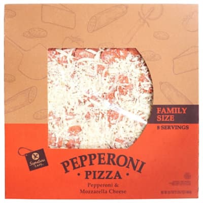 Signature Cafe Pepperoni Pizza Family Size