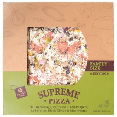 Signature Cafe Pizza Supreme Family Size