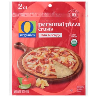 O Organics Pizza Crust Thin Crispy Personal