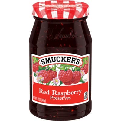 Smuckers Red Raspberry Preserve