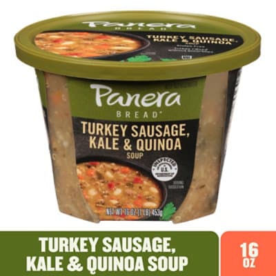 Panera Bread Gluten Free Turkey Sausage Kale & Quinoa Soup
