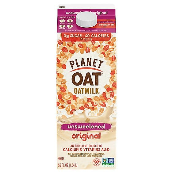 Is it Low FODMAP? Planet Oat Unsweetened Original Oatmilk