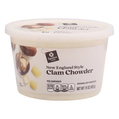 Signature Cafe New England Style Clam Chowder Soup