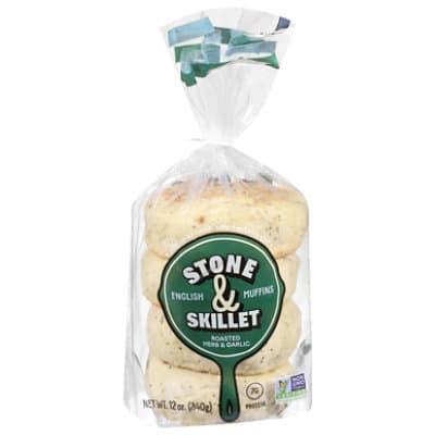 Stone & Skillet New England Style Roasted Herb And Garlic English Muffin