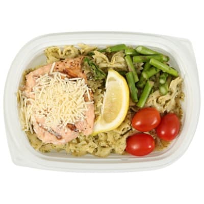 Readymeal Pesto Grilled Salmon With Asparagus