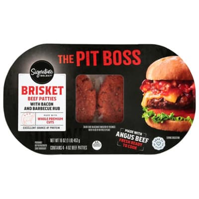 Signature Select Beef Patties Brisket Bacon Bbq Rub