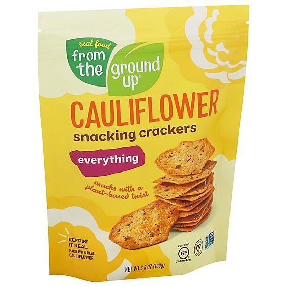 Is it Alpha Gal Friendly? Real Food From The Ground Up Cauliflower Snacking Crackers Everything