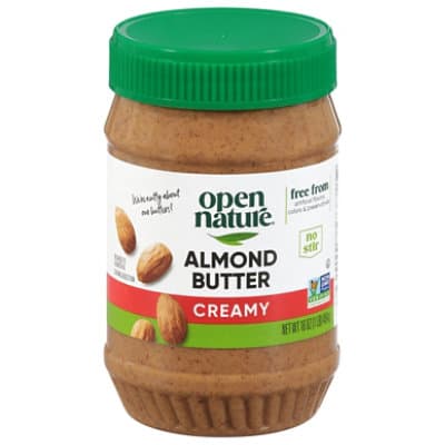 Open Nature Almond Butter Creamy No Stir