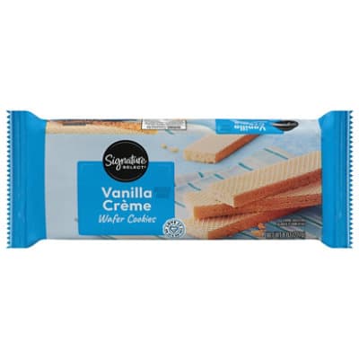 Signature Select Vanilla Creme Wafer Cookies