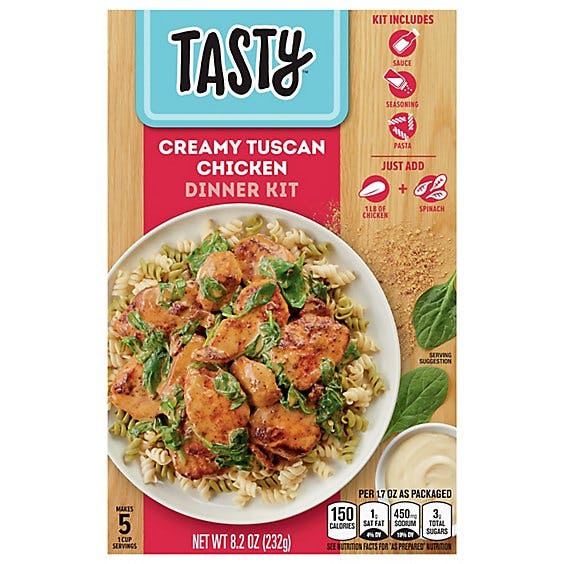 Is it Vegan? Tasty Creamy Tuscan Chicken Dinner Kit