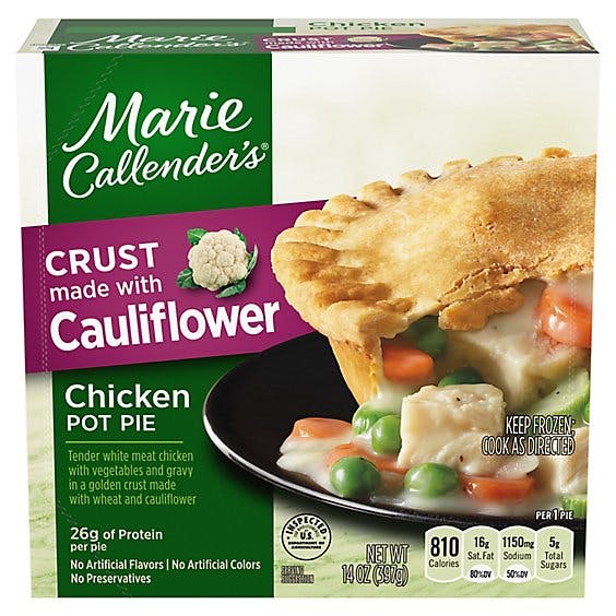Is it Gluten Free? Marie Callender's Crust Made With Cauliflower Chicken Pot Pie