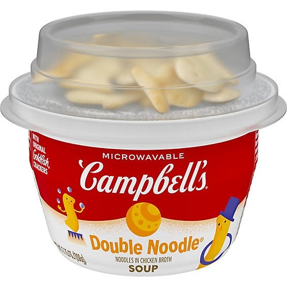 Is it Fish Free? Campbell's Double Noodle Soup With Original Goldfish Crackers