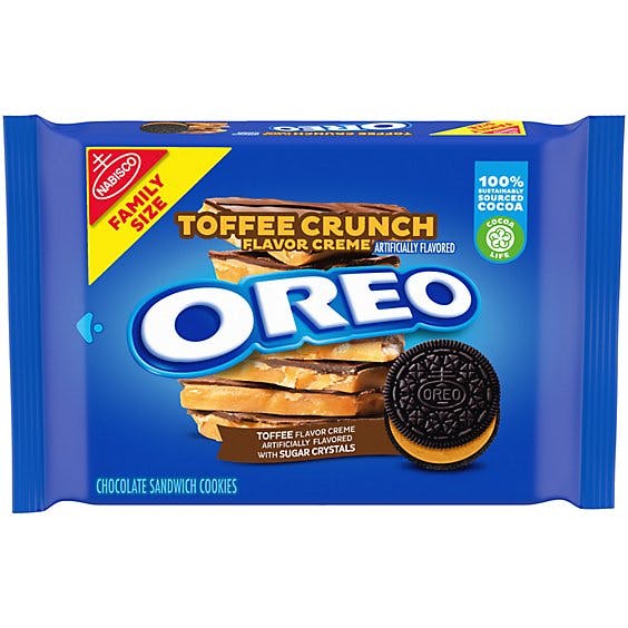 Is it Low FODMAP? Oreo Toffee Crunch Flavor Creme Chocolate Sandwich Cookies
