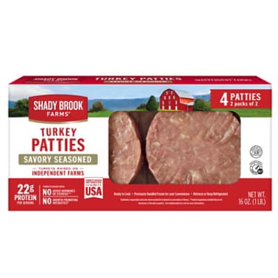 Shady Brook Farms Savory Seasoned Turkey Patties
