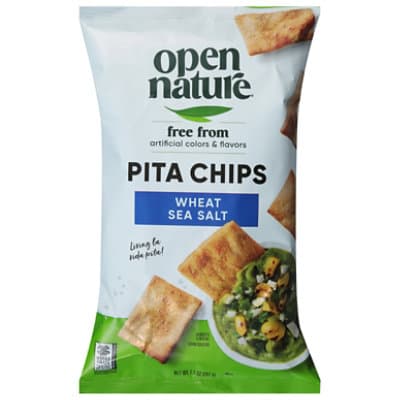 Open Nature Pita Chips Wheat With Sea Salt