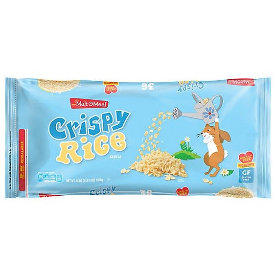 Is it Corn Free? Malt-o-meal Crispy Rice Cereal Breakfast Cereal, Resealable Cereal