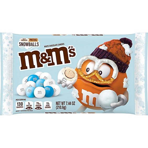 Is it Milk Free? M&m's White Chocolate Pretzel Snowballs Holiday Candy