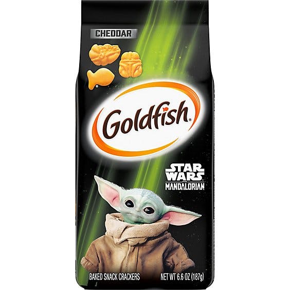 Is it Gelatin free? Goldfish Star Wars Mandalorian Cheddar Snack Crackers Bag