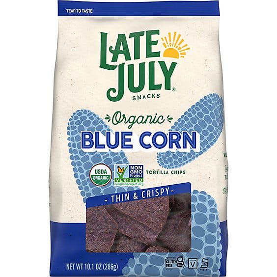 Is it Gluten Free? Late July Snacks Organic Blue Corn Thin & Crispy Tortilla Chips