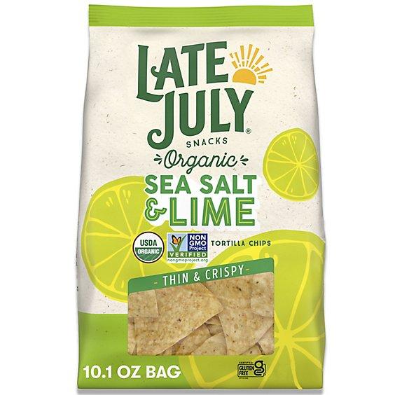 Is it Pescatarian? Late July Organic Sea Salt & Lime Tortilla Chips