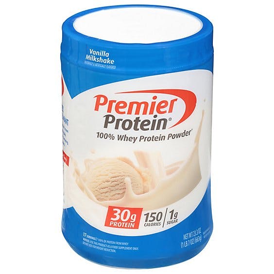 Is it Tree Nut Free Premier Protein 100% Whey Protein Powder, Vanilla  Milkshake, Protein