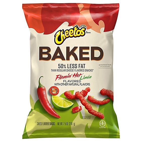 Is it Alpha Gal friendly? Cheetos Baked 50% Less Fat Flamin' Hot Limón Cheese Flavored Snacks