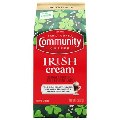 Community Coffee Irish Creme Medium Roast Gable Top
