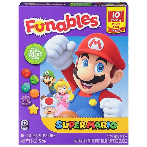 Is it Lactose Free? Funables Super Mario Fruit Snack