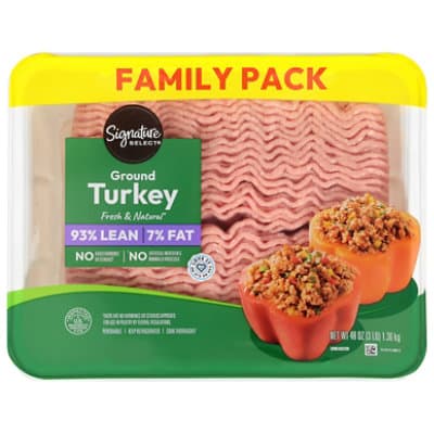 Signature Farms Turkey Ground 93% Lean 7% Fat Family