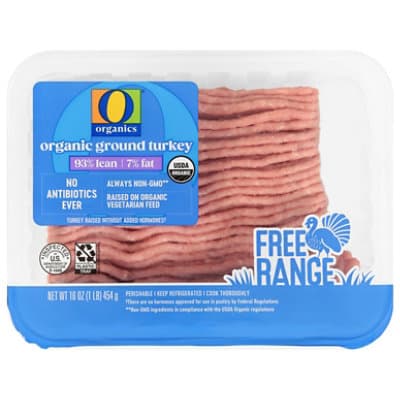 O Organics Turkey Ground 93% Ln 7% Fat