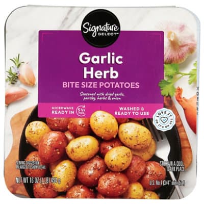 Signature Farms Garlic Bite Size Herb Potatoes