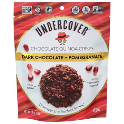 Undercover Dark Chocolate + Pomegranate Quinoa Crisps