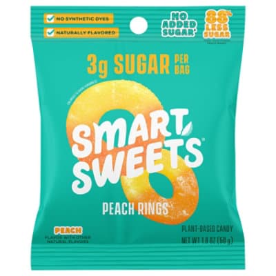 Smartsweet Peach Rings Check Lane Pouch