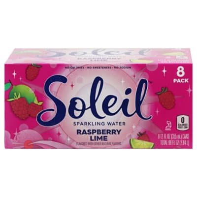 Soleil Raspberry Lime Sparkling Water