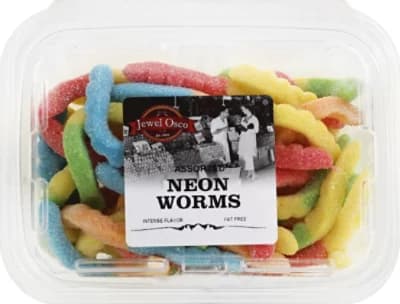 Jewel-Osco Assorted Neon Worms Tub