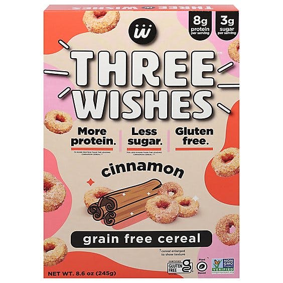 Is it Shellfish Free? Three Wishes Three Wishes Cinnamon Grain Free Cereal