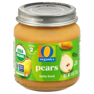 O Organics Baby Food Pears