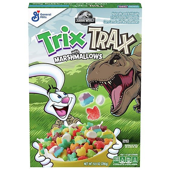 Is it Dairy Free General Mills Jurassic World Trix Trax With Marshmallows