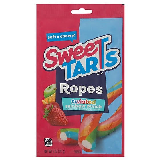 Is it Vegetarian? Sweetarts Soft & Chewy! Ropes Twisted Rainbow Punch Candy