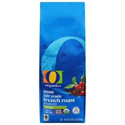 O Organics French Roast Decaf Ground Coffee