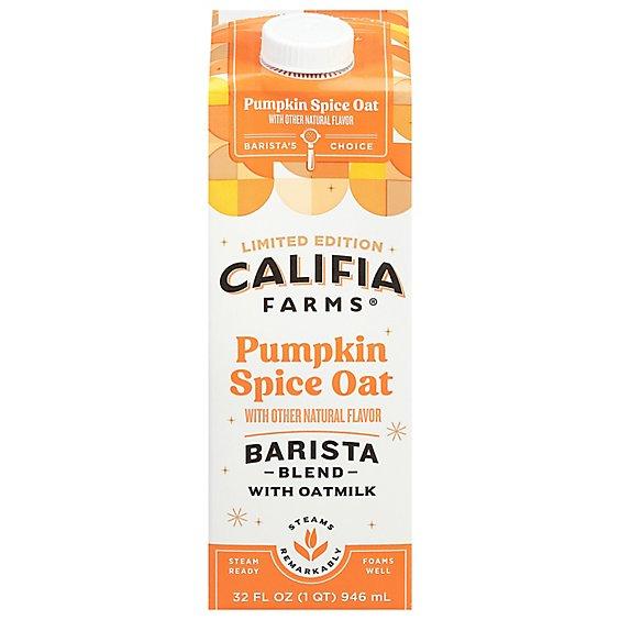 Is it Dairy Free? Califia Farms Pumpkin Spice Oat Barista Blend With Oatmilk