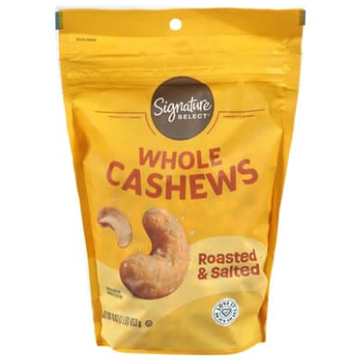 Signature Select Whole Roasted & Salted Cashews