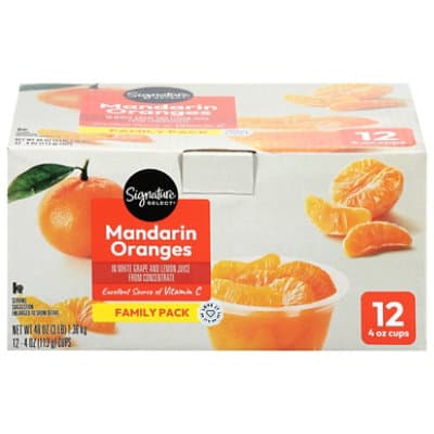 Signature Select Fruit Cup Mandarin Orange Family Pack