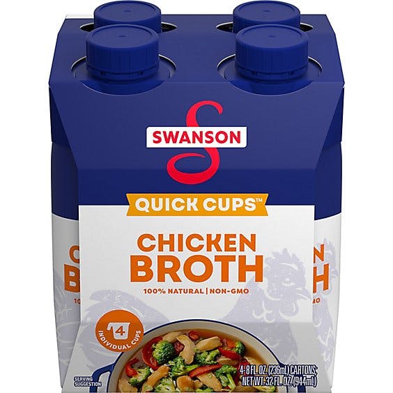 Is it Gelatin free? Swanson Chicken Broth Quick Cups Pack Of