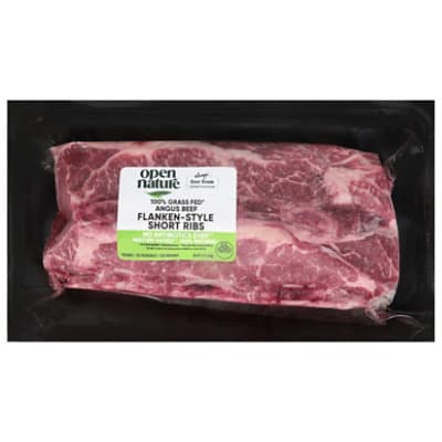 Open Nature Flanken Style Bone In Beef Short Ribs
