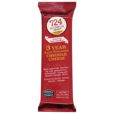 724 Wisconsin Select 3 Years Aged Wisconsin Cheddar