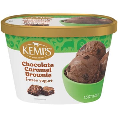 Kemps Chocolate Caramel Brownie  Yogurt